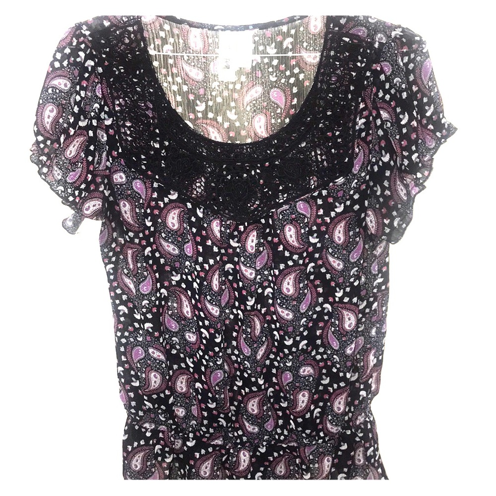 Beautiful pink and purple blouse, fast shipping!